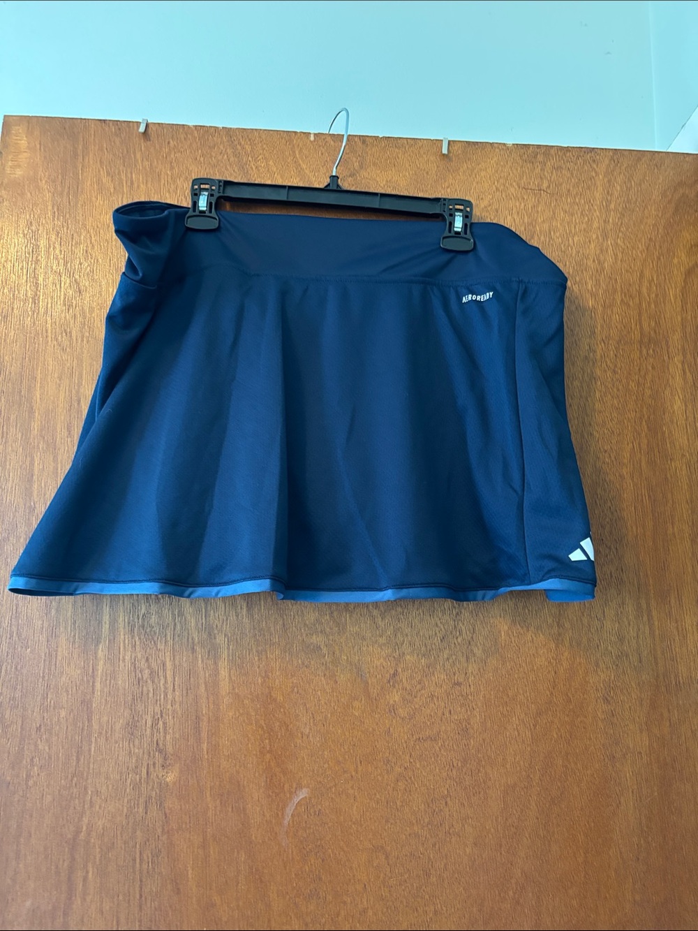 adidas Navy Blue Athletic Skirt with Built-In Shorts - Picture 2 of 5